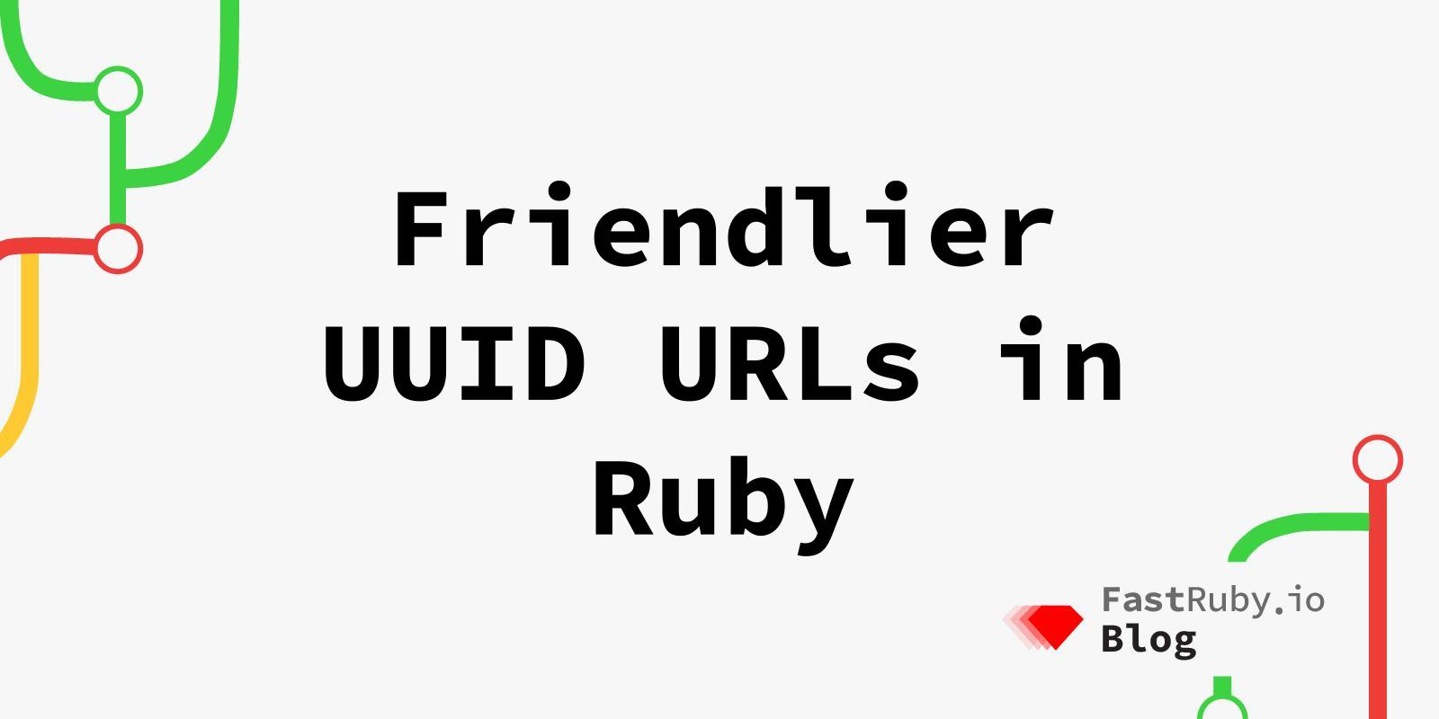 Friendlier UUID URLs in Ruby
