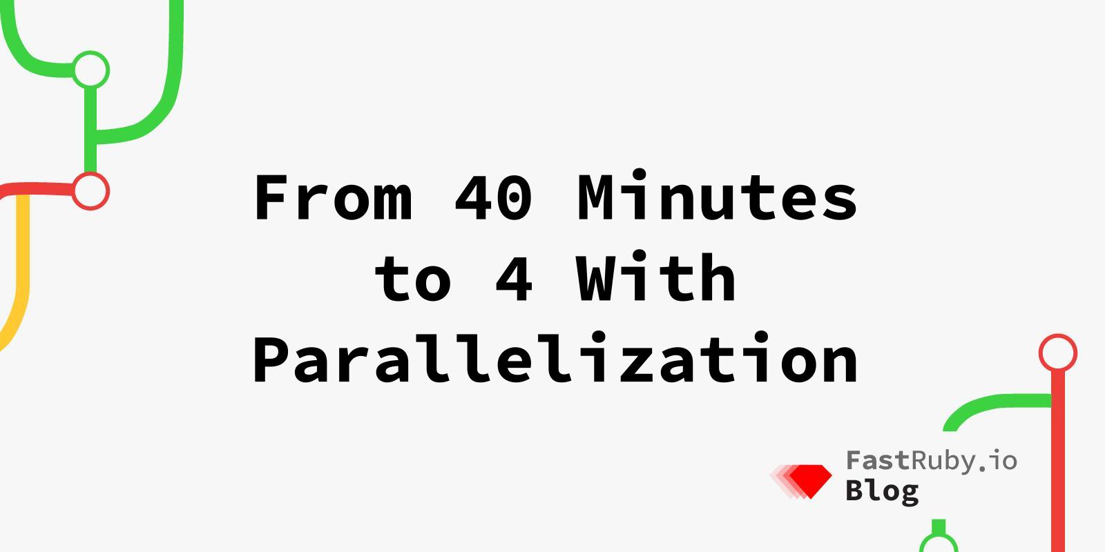 From 40 Minutes to 4 with Tests Parallelization