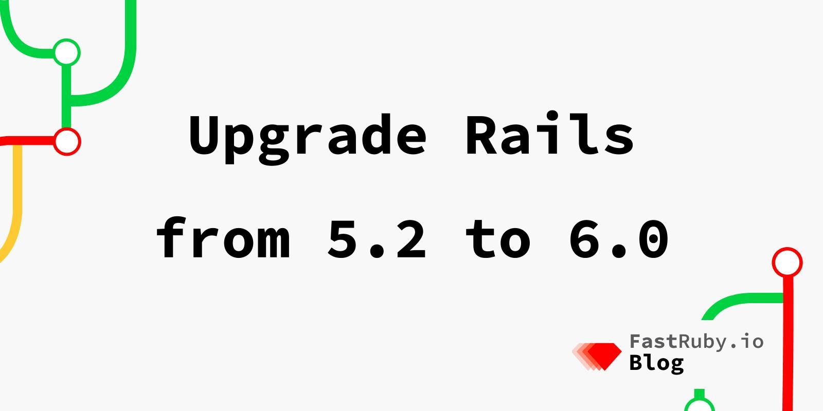 Upgrade Rails from 5.2 to 6.0